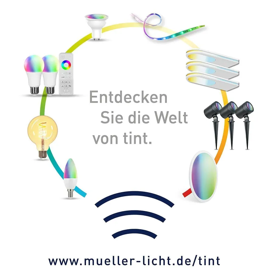 TINT MüllerLicht zigbee Smart+ LED Edison gold Retro 5,5W E27 EEK: F(SpektrumA-G)