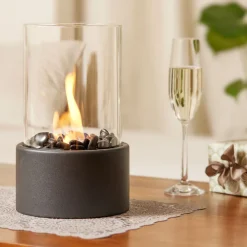 Tischkamin Tischfeuer Bio Ethanol Zimmer Innen Außen Deko Kamin Indoor Feuer