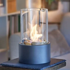 Tischkamin Tischfeuer Bio Ethanol Zimmer Innen Außen Deko Kamin Indoor Feuer
