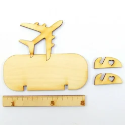 Tischkarte Namensschild Düsen Flugzeug, Platzkarte für Hochzeiten, Geburtstage