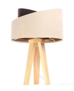 Tischlampe Galaxy Lampenschirmhöhe 18 30 45 Kiefer Natur Beige, Braun, Gold