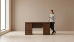 Tisch Schreibtisch Holztisch Computertisch Massivholz Bürotisch Büromöbel Tische