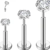 Titan Helix Piercing Ohr Lippe Tragus 16g Stecker Medusa Ohrpiercing