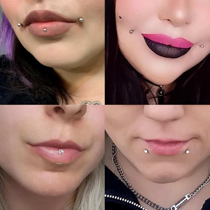 Titan Helix Piercing Ohr Lippe Tragus 16g Stecker Medusa Ohrpiercing