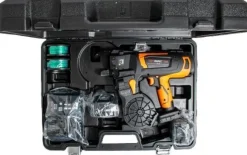 TJEP ULTRA GRIP 40 Compact 12-44mm Akku Drahtbindemaschine Starter Set + 48x Draht 1,
