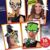 16 tlg. Party Foto Verkleidung Grusel Photo Booth Props Set Halloween Selfie