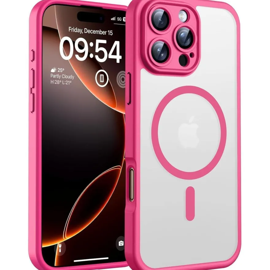 TOCOL iPhone 16 Pro Max Hülle (6,9 Zoll) - MagSafe, Kameraschutz, Stoßfest