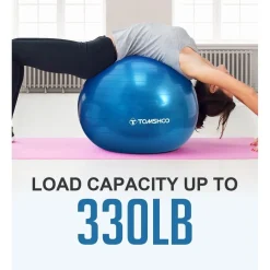 Tomshoo Anti-Burst Yoga Ball | Stabilitäts- und Balanceball für Fitness