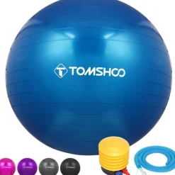 Tomshoo Anti-Burst Yoga Ball | Stabilitäts- und Balanceball für Fitness