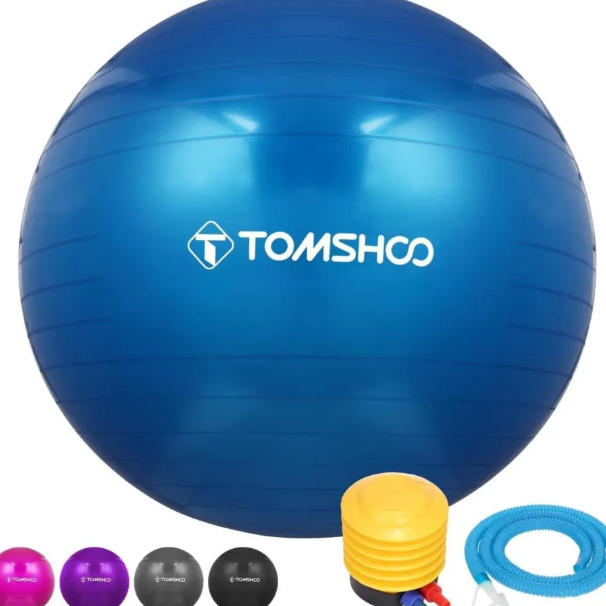 Tomshoo Anti-Burst Yoga Ball | Stabilitäts- und Balanceball für Fitness