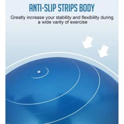 Tomshoo Anti-Burst Yoga Ball | Stabilitäts- und Balanceball für Fitness