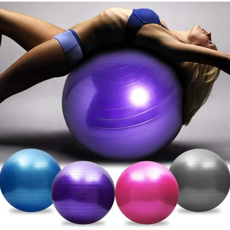 Tomshoo Anti-Burst Yoga Ball - Stabilität & Balance für Fitness, Pilates