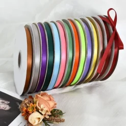 Toniful Satinband Dunkelviolett 10mm, 91 Meter - Dekoration, Geschenkband