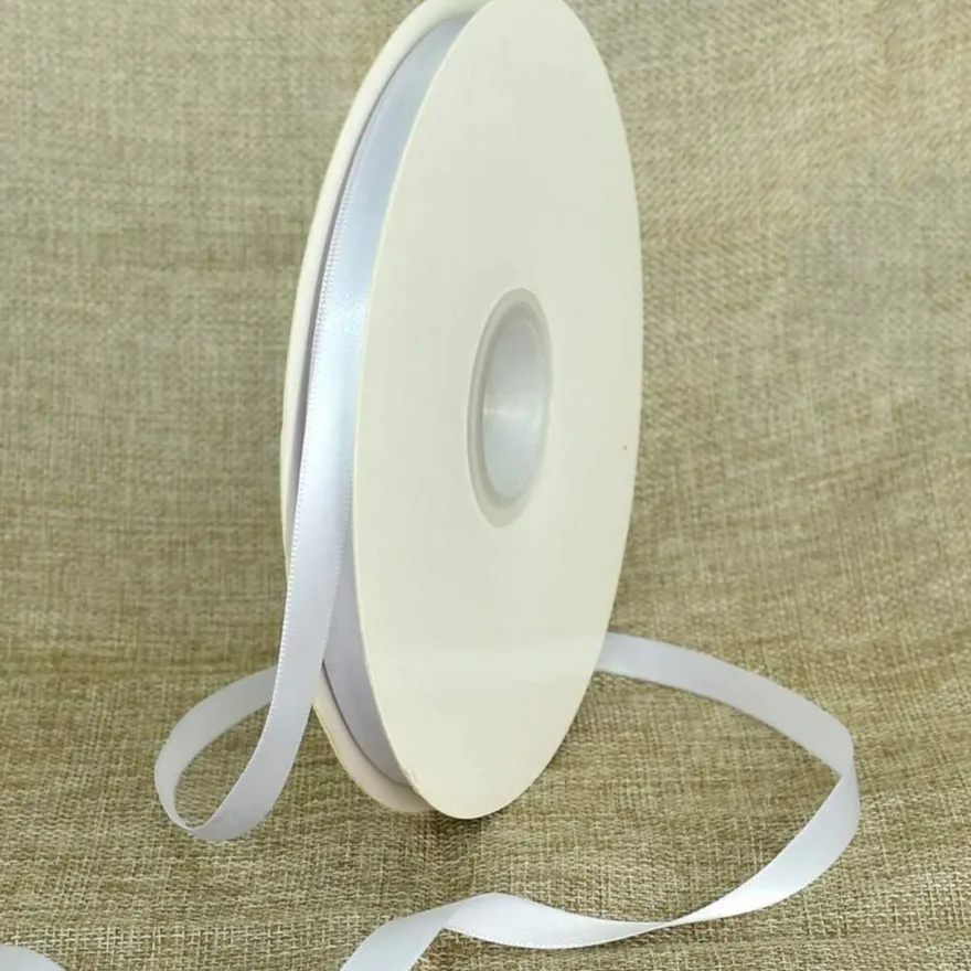 Toniful Satinband weiß 10mm, 91 Meter - Dekoration, Geschenkband, Schleifenband