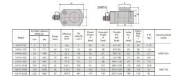 30 ton 14mm Hydraulik Zylinder Kurzhubzylinder Hydraulikzylinder 30t hub 14 mm