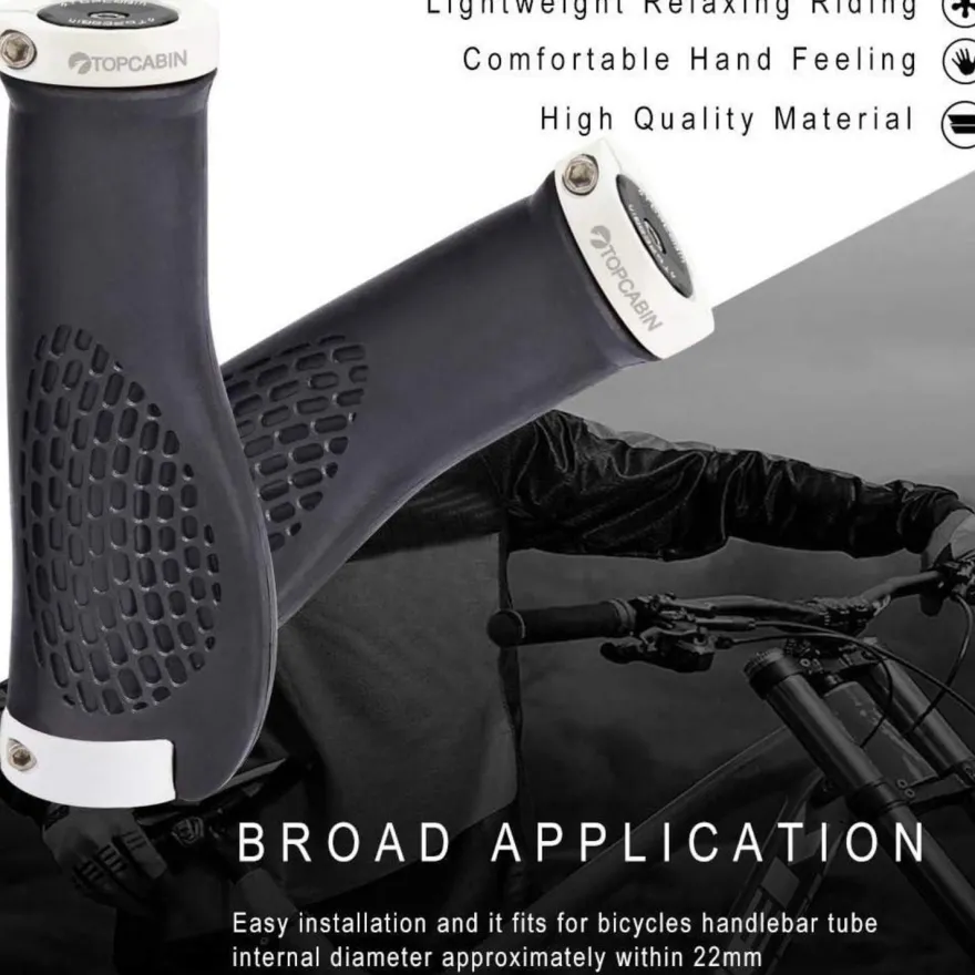 Topcabin 1 Paar Fahrradgriffe, Ergonomische Schraubgriffe für MTB/MXB Lenker
