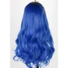 Topcosplay Kinder Mädchen Perücke, Lang Blau Lockig, für Karneval, Halloween
