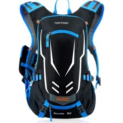 Toptrek 18L Ultraleichter Fahrradrucksack mit Regenschutz, Helmabdeckung und