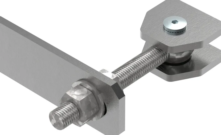 Torband M20 verstellbar Langlochlasche Stahl (roh) S235JR