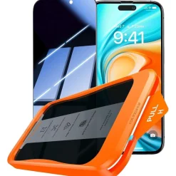 TORRAS iPhone 15 Panzerglas Sichtschutz 9H+ Schutzfolie Full Screen 2 Stück