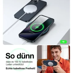 TORRAS Meister der Dünnheit Hülle für iPhone 13 Mini, Slim Schwarz, Samtiger