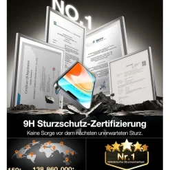 TORRAS Panzerglas Sichtschutz für iPhone 16 Pro Max (2 Stück)