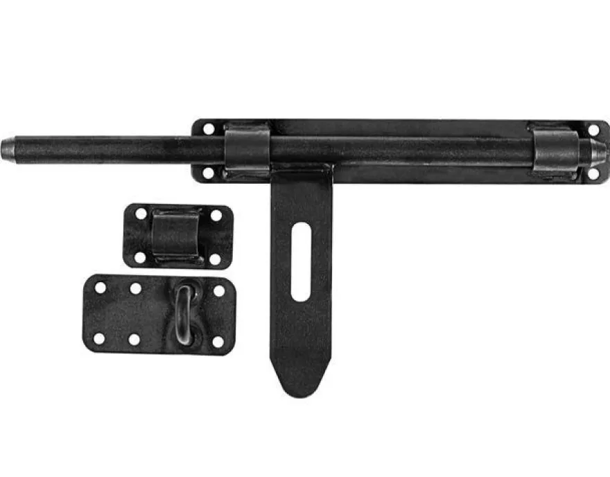 Torriegel mit Vorhängeschloss 340mm Bolzenriegel Riegelschloss Garagentor Kellertür