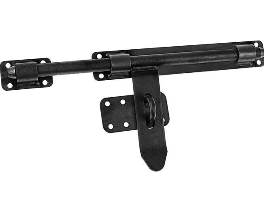 Torriegel mit Vorhängeschloss 340mm Bolzenriegel Riegelschloss Garagentor Kellertür