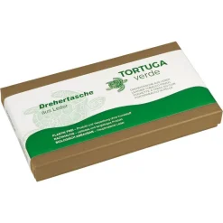 Tortuga Verde Tabakbeutel / Drehertasche Leder dunkelbraun