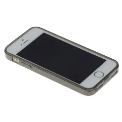 TPU Case iPhone 5 5S SE Silikon Hülle Schale Cover MattClear Staubschutz Schwarz