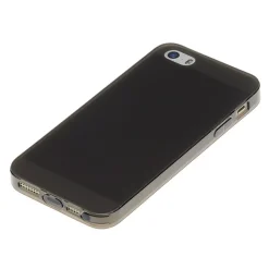TPU Case iPhone 5 5S SE Silikon Hülle Schale Cover MattClear Staubschutz Schwarz