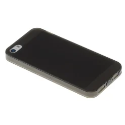 TPU Case iPhone 5 5S SE Silikon Hülle Schale Cover MattClear Staubschutz Schwarz