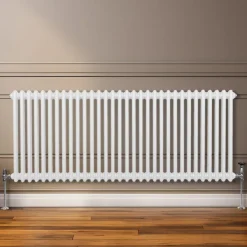Traditioneller 2-Spalten-Heizkörper Zentralheizung Horizontal Weiß 600 x 1462mm