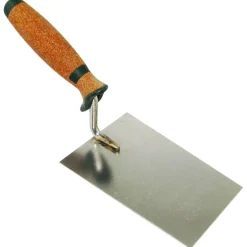 Trapezkelle Tiroler Form Maurerkelle 180mm Korkgriff gerader Hals Edelstahl CT04