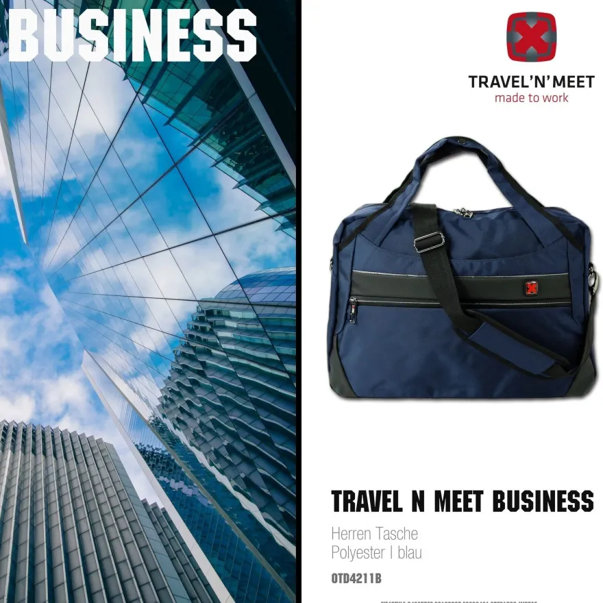 Travel N Meet Reisetasche, Sporttasche Spinnstoff navy Weekender OTD4211B