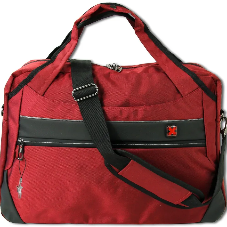 Travel N Meet Reisetasche, Sporttasche Spinnstoff rot Weekender OTD4211R