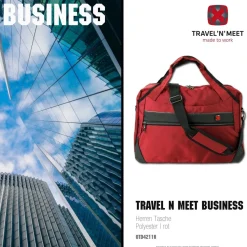 Travel N Meet Reisetasche, Sporttasche Spinnstoff rot Weekender OTD4211R