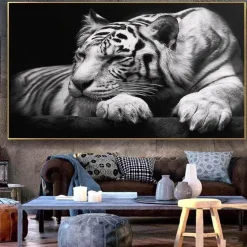 Trayosin 5D DIY Diamant Painting Kit XXL Tiger, Tier Diamant Malerei für