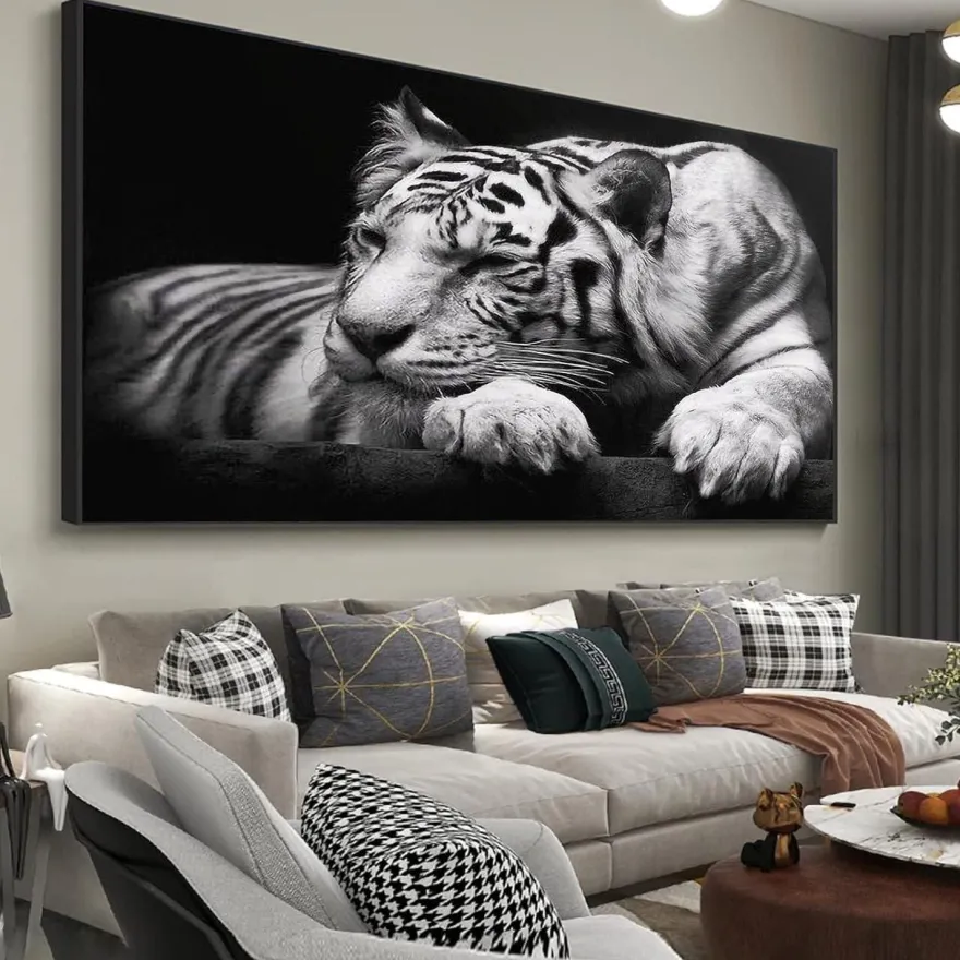 Trayosin 5D DIY Diamant Painting Kit XXL Tiger, Tier Diamant Malerei für