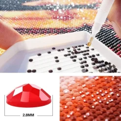 Trayosin 5D DIY Diamant Painting Kit XXL Tiger, Tier Diamant Malerei für