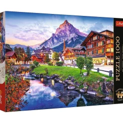 Trefl, Stadt in den Alpen, 1000 Teile Premium Plus Puzzle