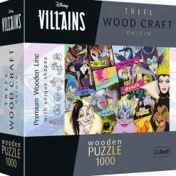 TREFL Wood Craft Origin Puzzle Disney: Meet the Bad Guys 1000 Teile
