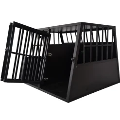 Trekker Hundebox XXL 104x90.5x69.5cm, Schwarz