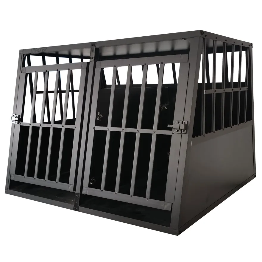 Trekker Hundebox XXL 104x90.5x69.5cm, Schwarz