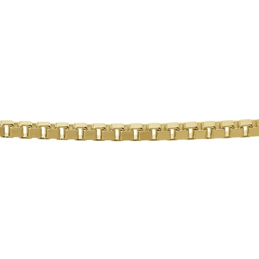 trendor Schmuck Anhänger Kreuz 585 Gold (14 Karat) mit goldplattierter Kette 75125