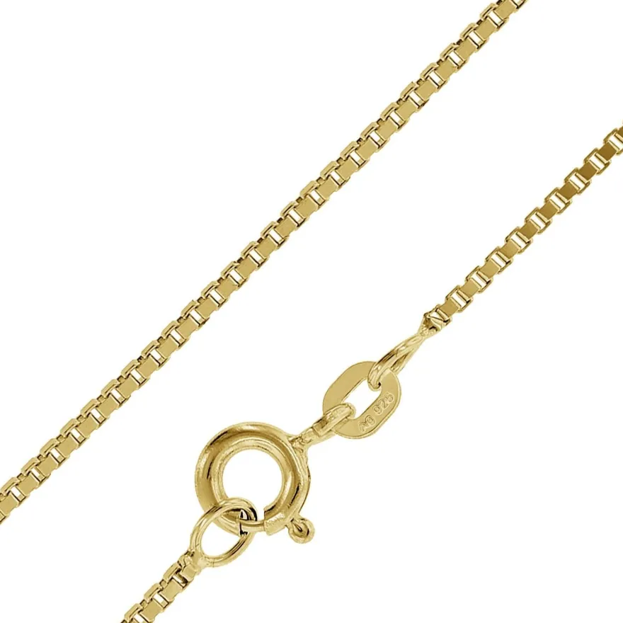 trendor Schmuck Anhänger Kreuz 585 Gold (14 Karat) mit goldplattierter Kette 75125