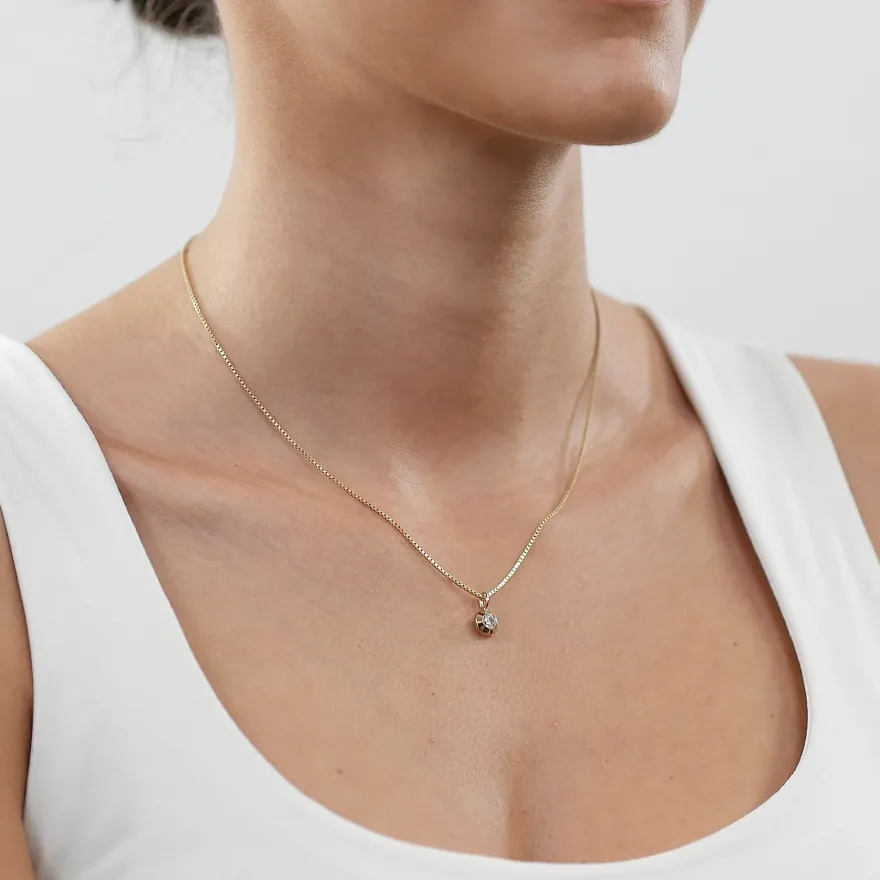 trendor Schmuck Damen Schmuck-Anhänger Gold 333/8K mit Zirkonia 21572