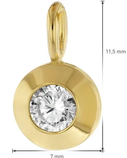 trendor Schmuck Damen Schmuck-Anhänger Gold 333/8K mit Zirkonia 21572