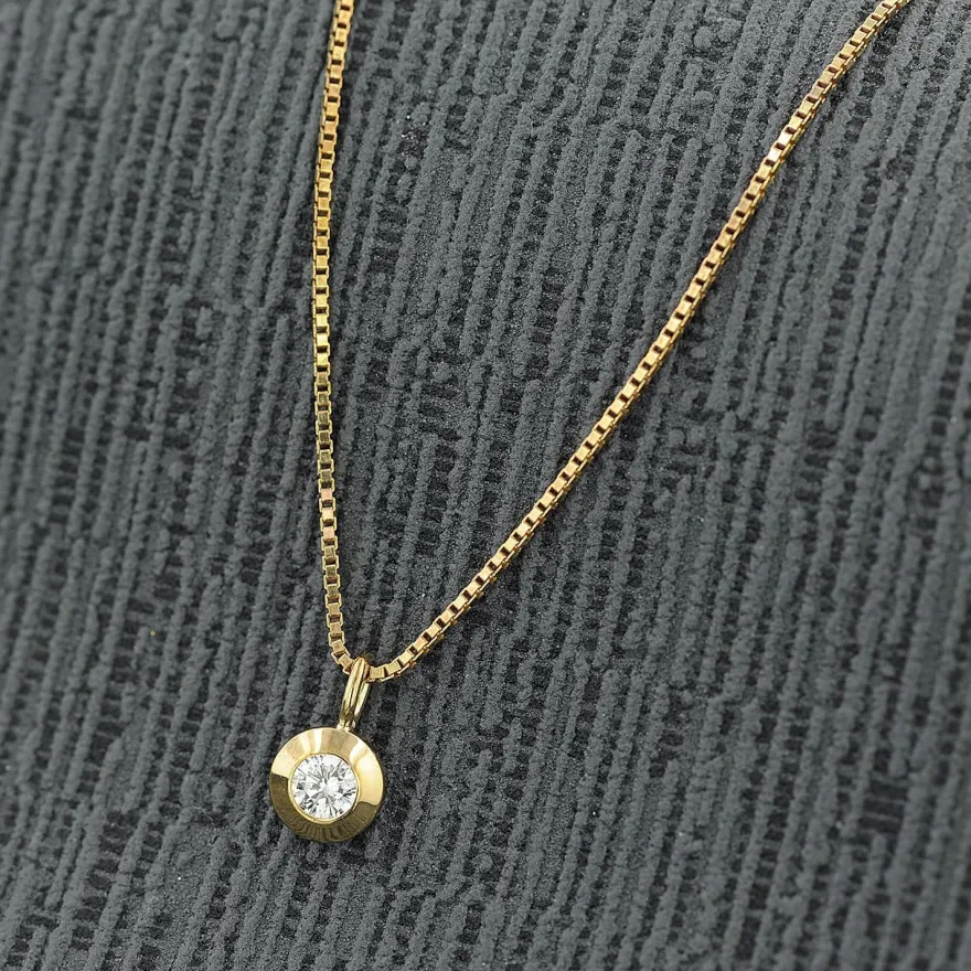 trendor Schmuck Damen Schmuck-Anhänger Gold 333/8K mit Zirkonia 21572