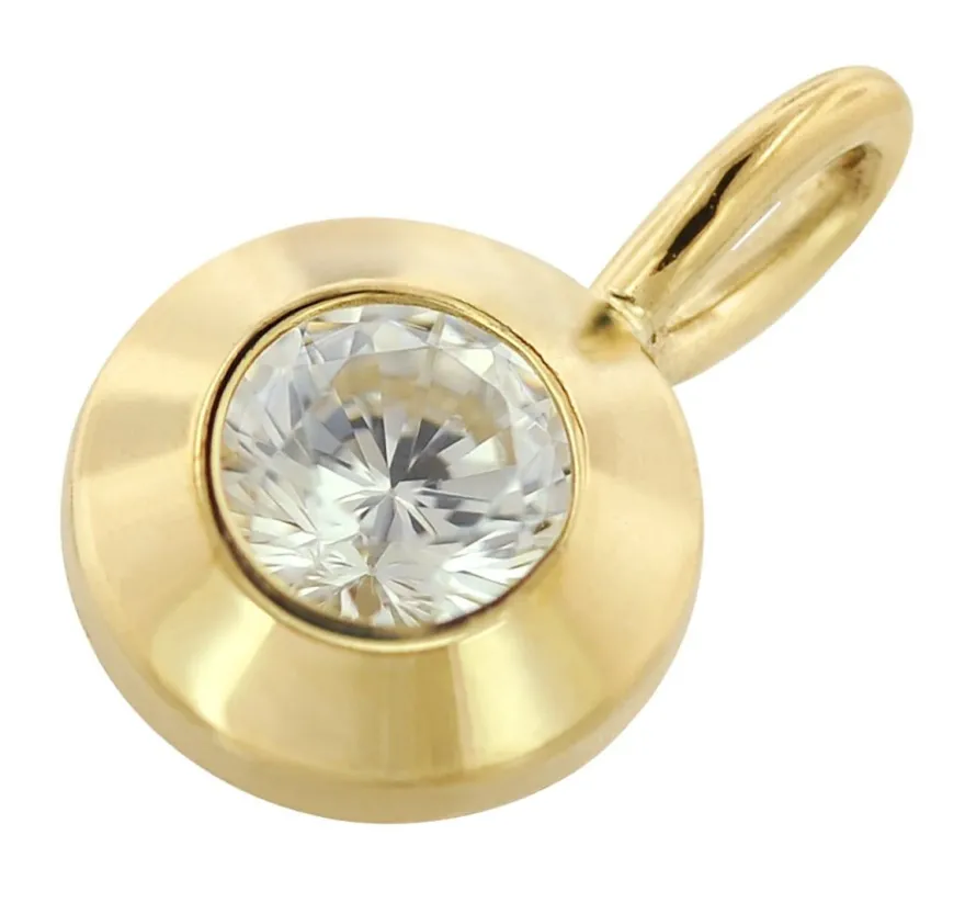 trendor Schmuck Damen Schmuck-Anhänger Gold 333/8K mit Zirkonia 21572